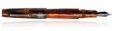 Leonardo Officina Italiana Supernova Fountain Pens in Caramel / Ruthenium trim