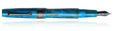 Leonardo Officina Italiana Supernova Fountain Pens in Star Light Blue / Ruthenium trim