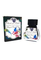 Elegant Peacock Eye (shimmering) Van Diemans Ink Birds of a Feather 30ml Fountain Pen Ink