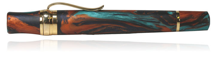 Bohemian Twilight Stipula Leonardo Davinci Capless Fountain Pens