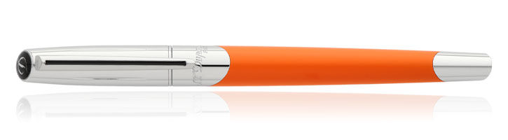 Orange/Silver S.T. Dupont Defi Millennium Fountain Pens