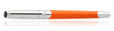 S.T. Dupont Defi Millennium Fountain Pens in Orange/Silver