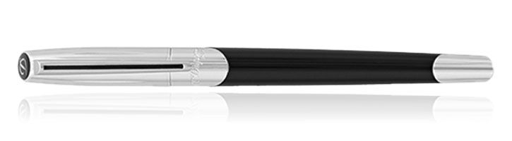 Black/Silver S.T. Dupont Defi Millennium Rollerball Pens
