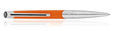 S.T. Dupont Defi Millennium Ballpoint Pens in Matte Orange/Silver