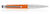 S.T. Dupont Defi Millennium Ballpoint Pens in Matte Orange/Silver
