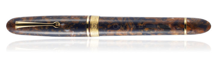 Blue Saffron Celluloid Omas Ogiva 222 Limited Edition Fountain Pens