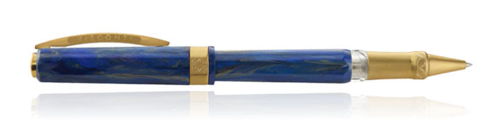 Blue Visconti Opera Gold Rollerball Pens