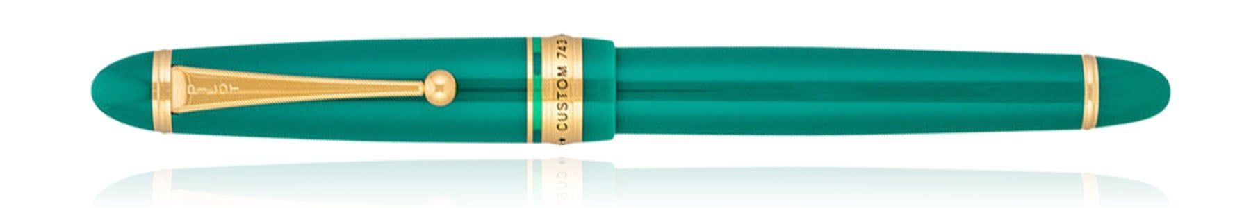 Pilot US Exclusive Custom 743 Green Fountain Pens