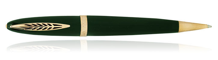 British Racing Green / Rose Gold Pineider Modern Times Ballpoint Pens