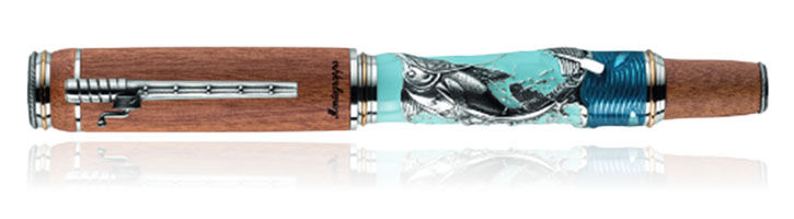 Sterling Silver Montegrappa Ernest Hemingway: The Old Man and the Sea Rollerball Pens