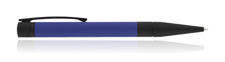Ocean Blue/Matte Black S.T. Dupont D-Initial Velvet  Ballpoint Pens