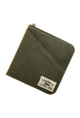 Army Green Esterbrook 20-Pen Zipper Canvas Pen Carrying Cases