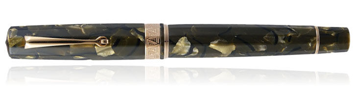 Saft Green / Rose Gold trim Omas Paragon Fountain Pens