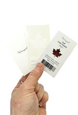 Maple Leaf Wearingeul Ink Swatch Card Memo & Notebooks