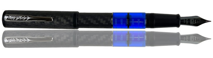 Conklin Carbon Fiber Stealth Word Gauge Fountain Pens