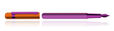 Otto Hutt Design 03 Fountain Pens in Magenta / Orange