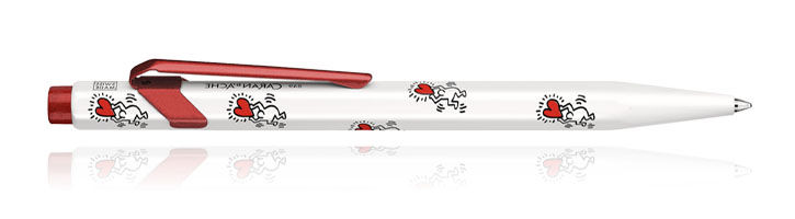 White Caran dAche 849 Keith Haring Special Edition Ballpoint Pens