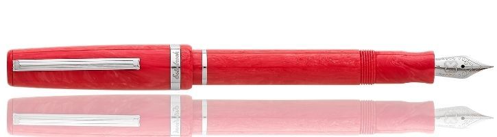 JR Carmine Red / Tan Sleeve Esterbrook Bundle Box Fountain Pens