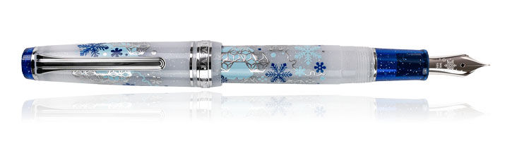 Sailor Limited Edition First Snow Professional Gear Slim Fountain Pens