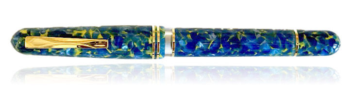 Blue Colibi Gold Gioia Pen Italia Metis Fountain Pens