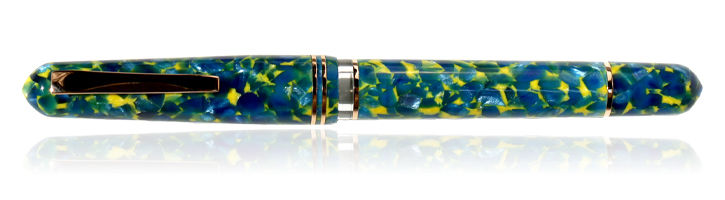 Blue Colibi Rose Gold Gioia Pen Italia Metis Fountain Pens