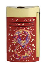 Maxijet Burgundy/Golden S.T. Dupont Year of the Dragon Lighters