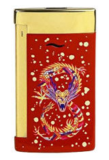 Slim 7 Burgundy/Golden S.T. Dupont Year of the Dragon Lighters