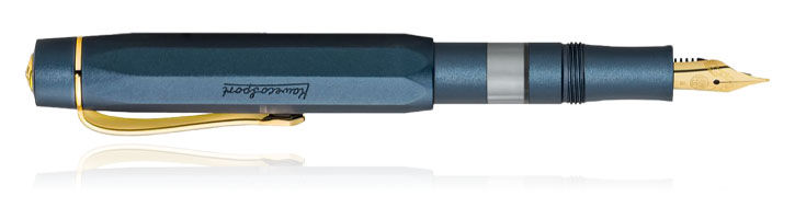 Navy Kaweco AL Sport Piston Fill Fountain Pens