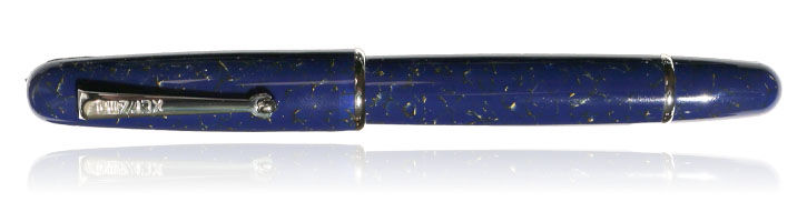 Lapis Blue 14k Flex nib Penlux Limited Edition Elite Celluloid Fountain Pens