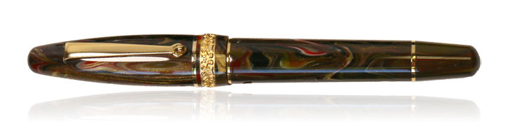 Fire/Gold Maiora Ultra Ogiva Golden Age 2.0 Fountain Pens