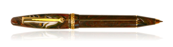Fire/Gold Maiora Ultra Ogiva Golden Age 2.0 Ballpoint Pens