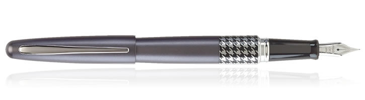Retro Pop Charcoal Grey Hounds Tooth Pilot Starter Box Fountain Pens