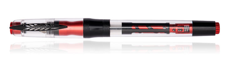 Red/Black trim Pineider Mistery Fast Filler Demo Fountain Pens