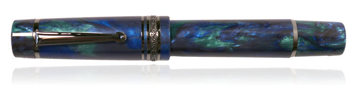 Riviera Blue/Gunmetal Trim Delta DV Original Oversized LE Riviera Blue Fountain Pens