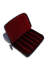 Visconti Classic Leather 6 Pen Place Pen Carrying Cases