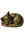 Pen Chalet Sweet & Sassy Brassy Cat Pen Rests & Display Cases in Curled Up Cat