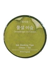 Dewdrops on Grass Wearingeul Literary Masking Tape Executive Gifts & Desk Accessories