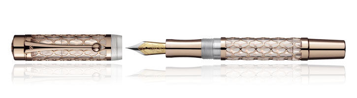 Rose Gold Laban Flora Fountain Pens