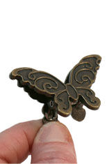 Pen Chalet Butterfly Brass Binder Clips Executive Gifts & Desk Accessories