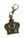 Pen Chalet Travelers Notebook Brass 3D Charms Executive Gifts & Desk Accessories in Rule the Day (crown)