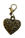 Pen Chalet Travelers Notebook Brass 3D Charms Executive Gifts & Desk Accessories in True Love (heart)