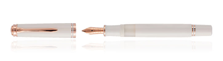 Pelikan Special Edition Souveran M600 White & Rose Gold Fountain Pens