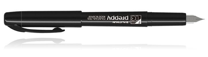 White Logo Platinum Preppy Black Special Edition Fountain Pens