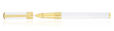 S.T. Dupont Initial Collection Rollerball Pens in WHITE/GOLD