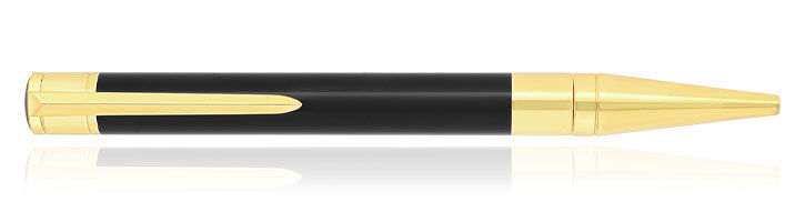 BLACK/GOLD S.T. Dupont Initial Collection Ballpoint Pens