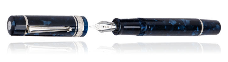 Blue/Gray MOP Delta Reservoir 2.0 Fountain Pens