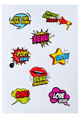 Stickers 8pk Benu Pop Art Capsule Swag