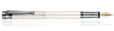 Waldmann Aura 18kt gold nib Fountain Pens in Night Guilloche Silver Matte