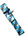 Kyokuhaku Single Sleeve Pen Carrying Cases in Japanese Kiku Blue