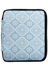 Begonia Flowers Sky Blue Kyoku haku Zippered 10 Pen Carrying Cases